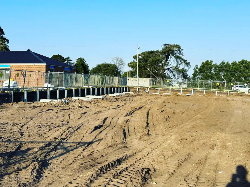 13 – Steel & timber post footings photo 2