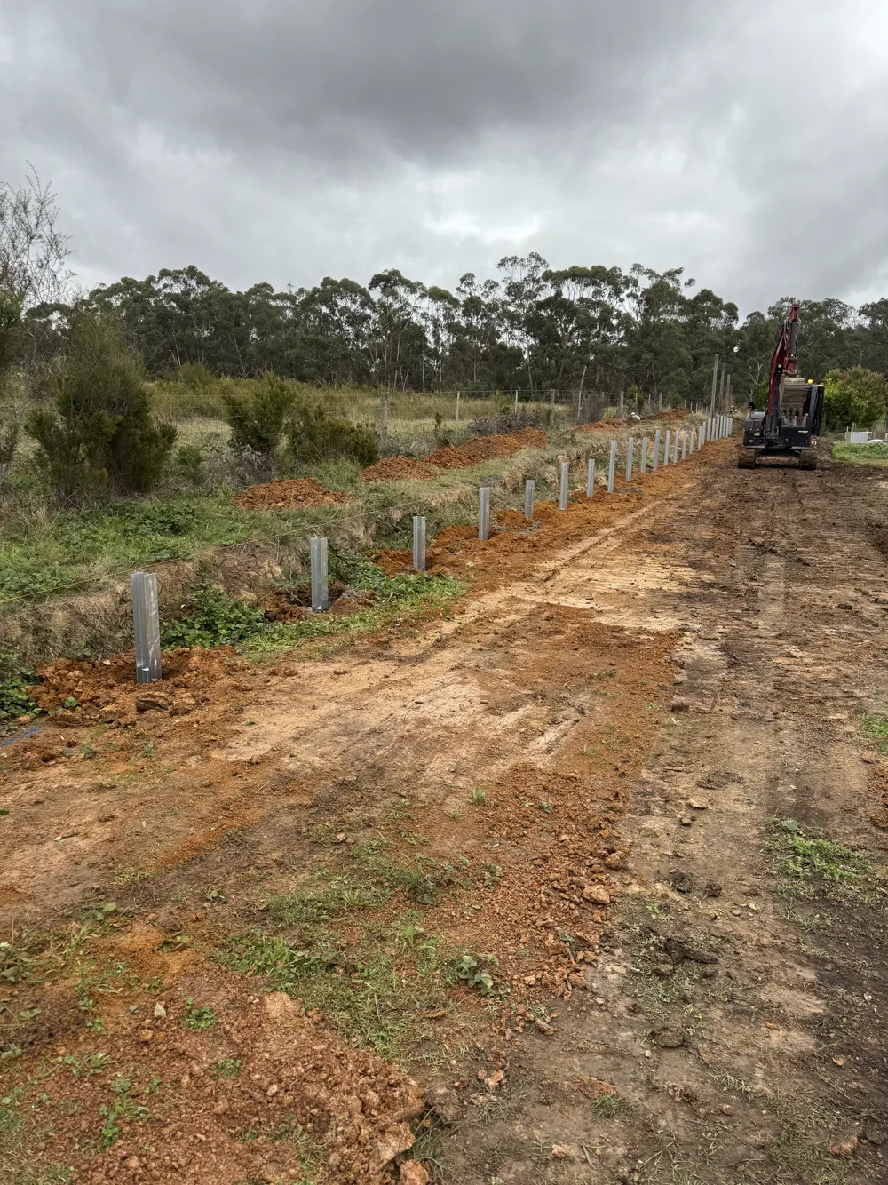 13 – Steel & timber post footings photo 3