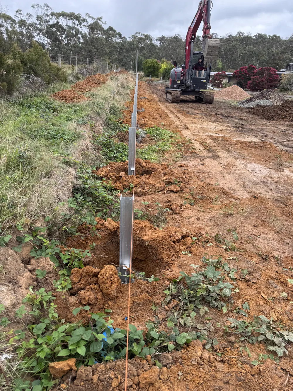 13 – Steel & timber post footings photo 4