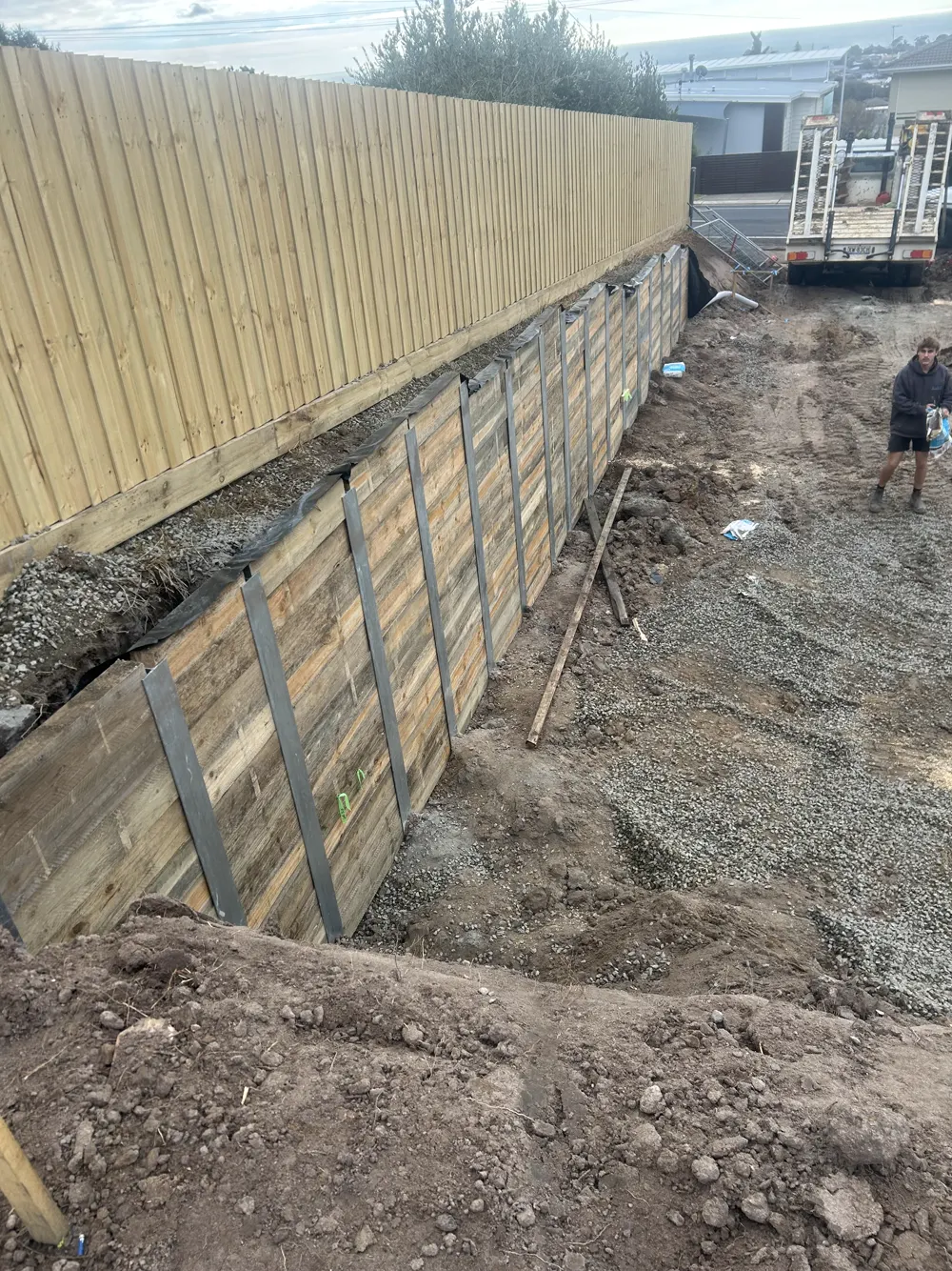 13 – Steel & timber post footings photo 5